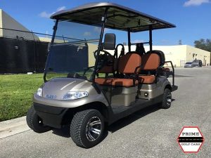 Champagne Advanced EV 6 Passenger Golf Cart huntington golf cart rental, golf cart rentals